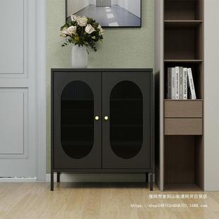 加厚餐边柜客出租收纳屋柜家用酒柜厅靠柜墙FAS展示柜茶水铁皮收