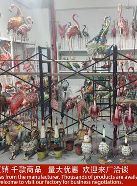 24B0321跨境热园卖公鸡骑自车铁艺风车动行摆件庭院花物节日装饰