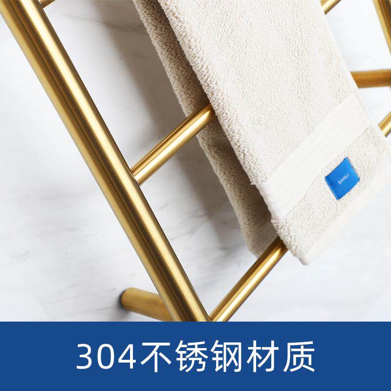 跨境智能304不锈钢卫电热毛干巾架生间电加热659烘加热毛巾杆厂