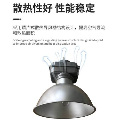生产上250W40W海金卤灯工矿灯加厚铝制0磨砂CJG铝罩质保具3年