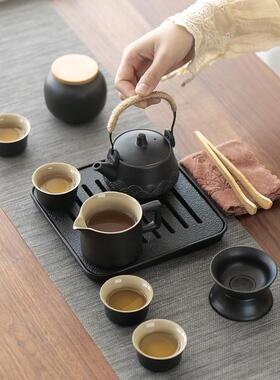 小旅行功陶瓷备茶具户外旅游露营喝茶装便夫携F977SSTH式套装泡茶