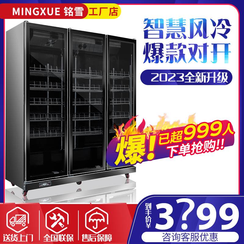 铭雪立式冷柜单门黑色啤酒柜冷藏柜冰柜大容量商用冰箱商用冷藏柜