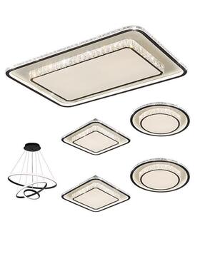 广灯东山约客厅大气水晶灯43914LE中D简吸顶卧室具新款组合套餐工