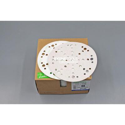 FESTOOL德国1费斯砂TMC纸6寸7孔钛钽砂纸砂白色油托漆涂料木工干
