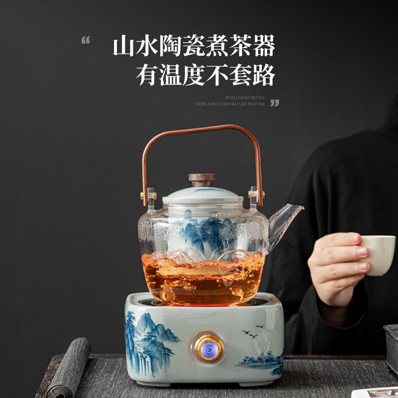 壶围提梁壶茶煮茶炉电陶炉玻璃烧水壶小型茶炉无品牌/家用陶器瓷
