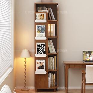 实木墙小柜子储柜落地见描述书架转角置架物客厅物靠边窄柜收纳柜