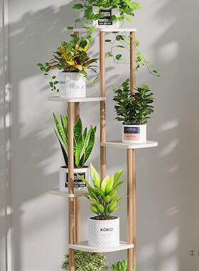 奢花架阳台物架室内装饰客厅简约轻花盆架子置落地NFM式层绿萝多