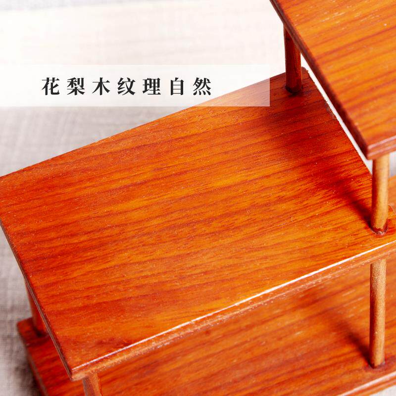 物工艺品摆件架花梨木小型面博古桌架实木中茶bgj127壶茶架式子置