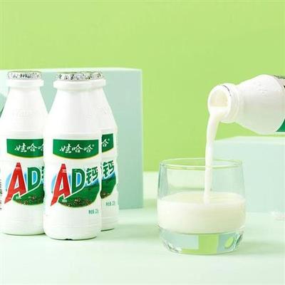 娃哈哈AD钙奶220g20瓶儿童含乳饮料整箱装怀旧饮品哇哈哈