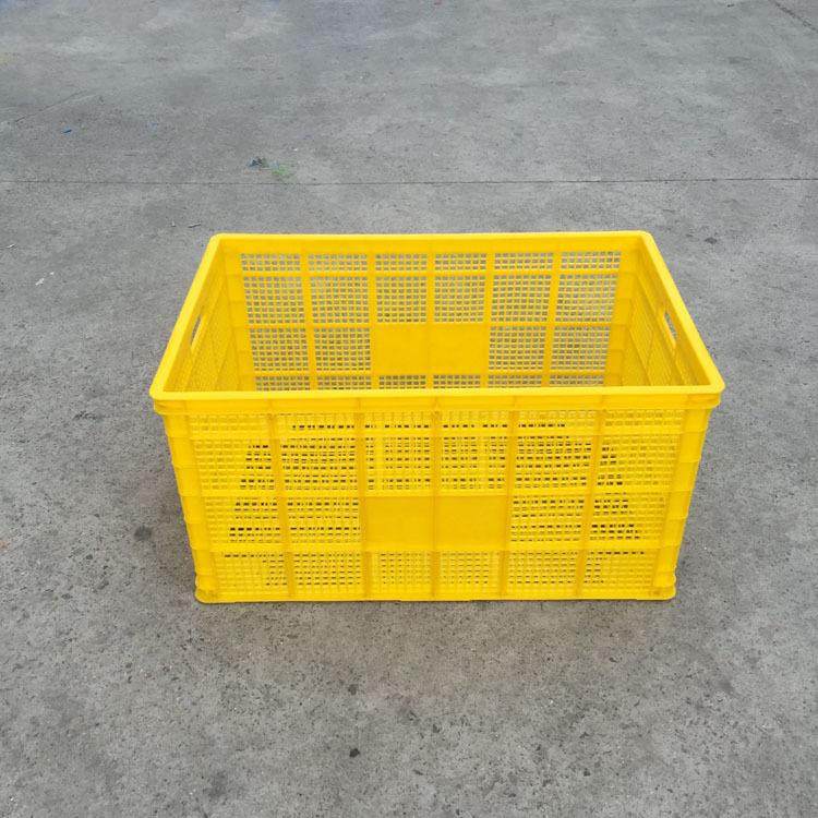 料周BRS转筐黄色塑厚大号1加米筐大网格料塑筐