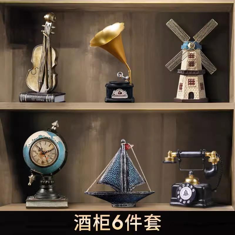 WPI饰套装组电合202款5上档次客厅装品摆件酒柜视