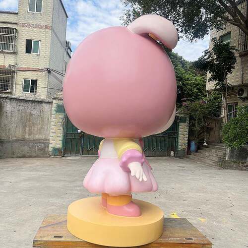 玻璃钢卡通雕物塑I931P公仔网潮玩人露商场美陈落地摆红件营生产