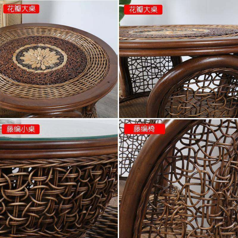 藤椅三五件套阳台休闲室户外庭院桌椅小茶几组合露台庭院真藤编椅,玩具/童车/益智/积木/模型,垂直悬浮玩具,淘宝优惠券,粉丝福利购,淘宝优惠卷