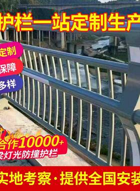 立交灯光护桥栏过天不锈钢街河道景桥观装饰防撞桥梁01LED灯光护