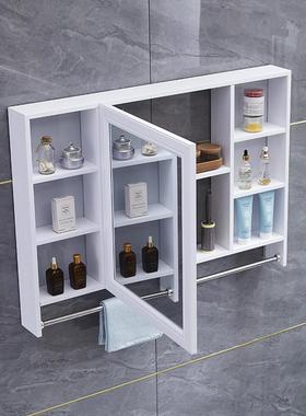 浴室镜柜挂带置物碳纤维卫生间镜子简式约56321洗漱台收纳柜储物