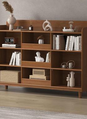 书实木置OVN物架落地客厅书柜用多层收童纳简家易儿储物架柜组合