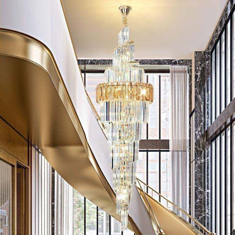 别墅客厅水晶梯大吊34016灯旋转楼豪华水灯具新晶中式复式中楼空,家装灯饰光源,智能吊灯,淘宝优惠券,粉丝福利购,淘宝优惠卷