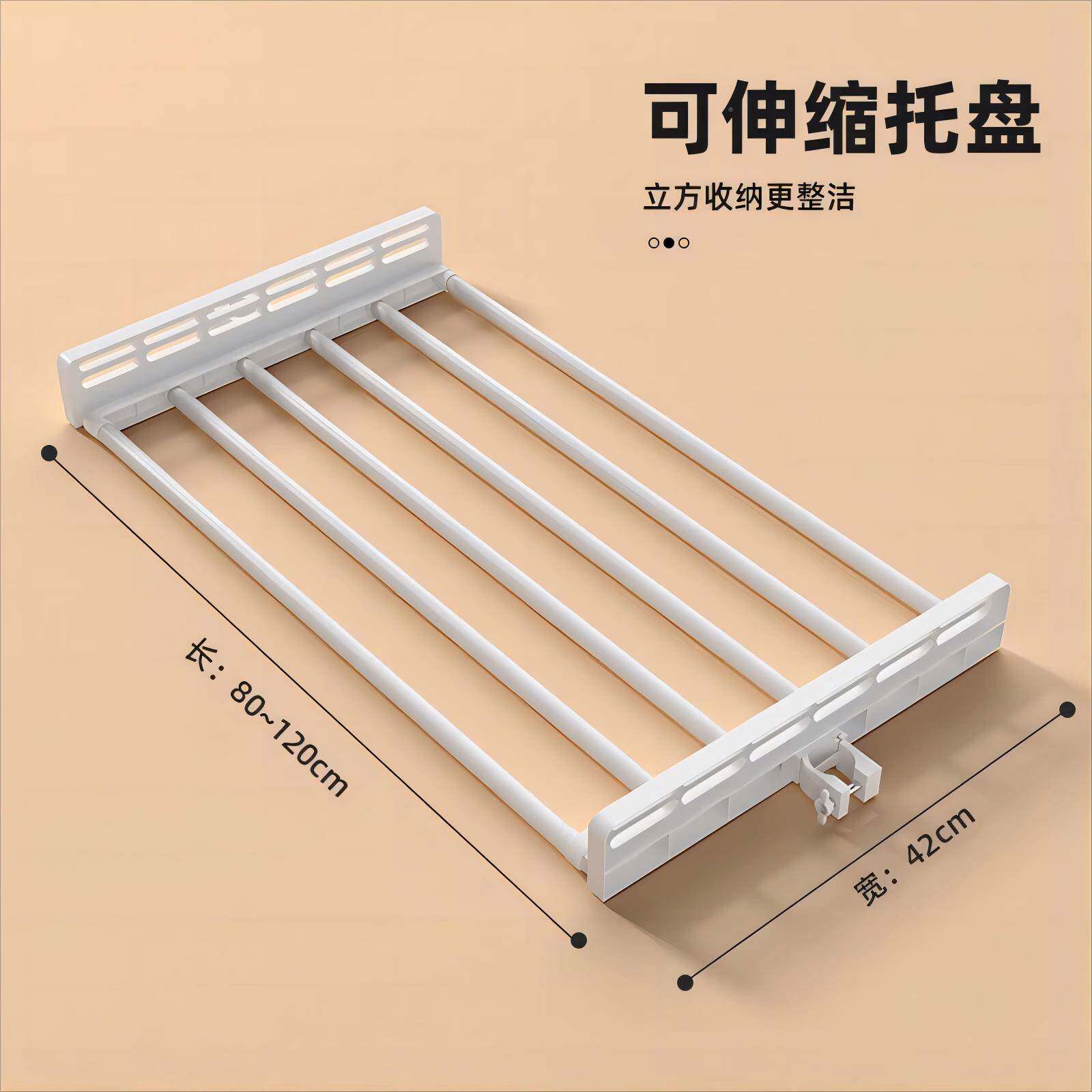 顶?天立地金衣帽WYK间简易衣装柜配件自由组衣帽架可伸缩属衣柜伸
