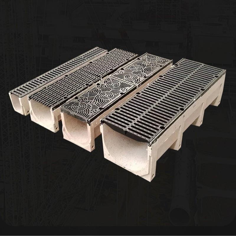 庭院花园树脂混凝土沟槽线性排水沟地面U型槽树脂混凝土排水沟