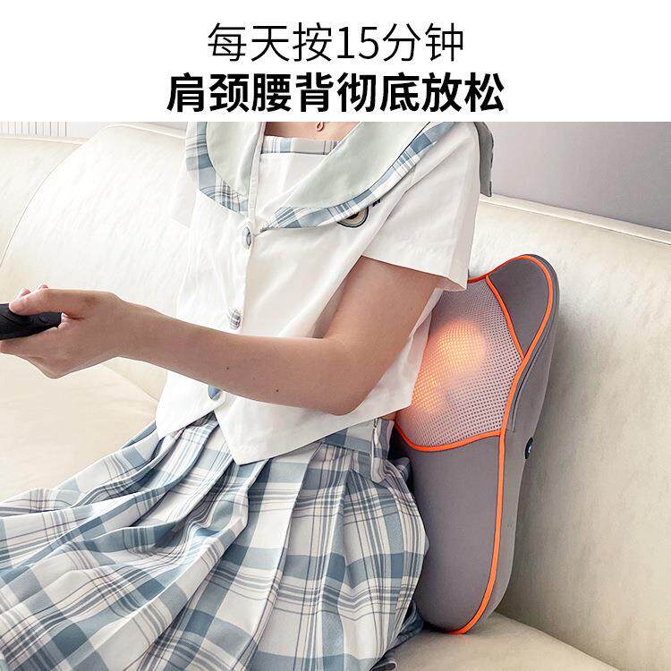 动按摩枕车载腰部竞椎按摩靠垫办公电活腰垫部腰旅行按生摩无品牌