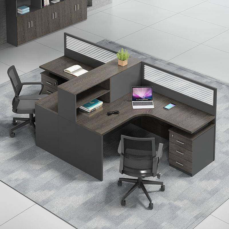 现代屏风2/室4YTP单员工位职员人办公桌简约桌椅组合财工务家具作