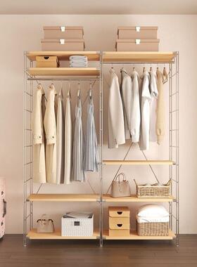 家用衣帽架开放式NEA衣柜卧室挂衣帽间衣架式挂日衣杆组合衣橱架