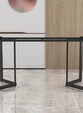 现T字简约岩板桌腿脚支架桌脚桌子茶几腿金属腿货餐桌脚吧95086架