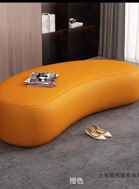 服装店商场单人可坐条沙发凳贵妃躺脚椅休息69901凳家异形沙长发