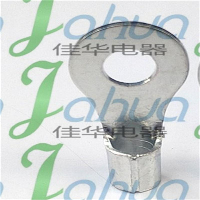 RNB4-6圆形裸端头冷压接LCM线1端圆形子铜鼻子1.4厚