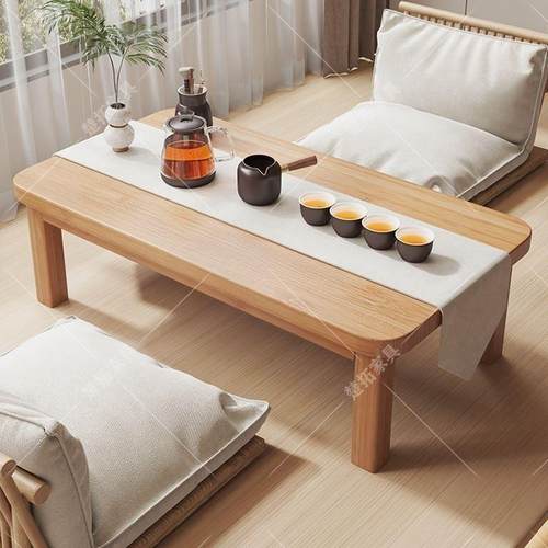可折叠小茶几阳榻台桌窗桌榻VLH米户矮桌茶桌小型家用书飘桌