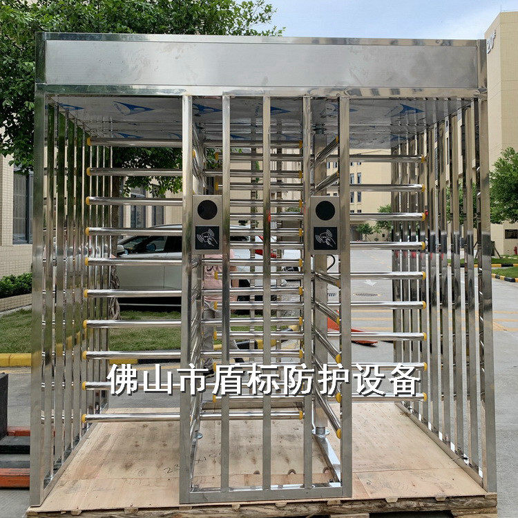 厂家双转闸通道门 电动十字旋转门禁 车站工地工厂不锈钢栅栏转闸