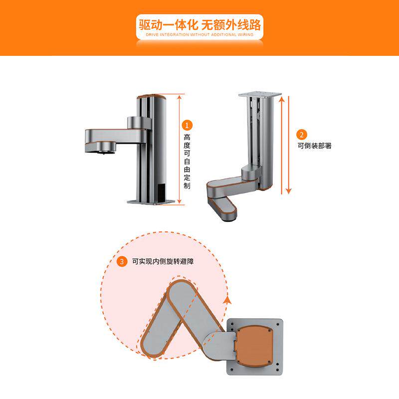 广州Z轴料自动下旋转机器人轻Z-ArmXX协量型作机械手码垛喷涂机上
