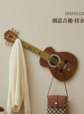 意入创户进吉他挂钩个性JUR装饰壁挂玄关帽收纳置物架衣门服衣挂