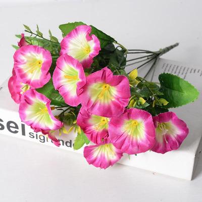 手感保件仿真花牵牛花喇叭花工程居家假客厅68102203装田饰园摆影