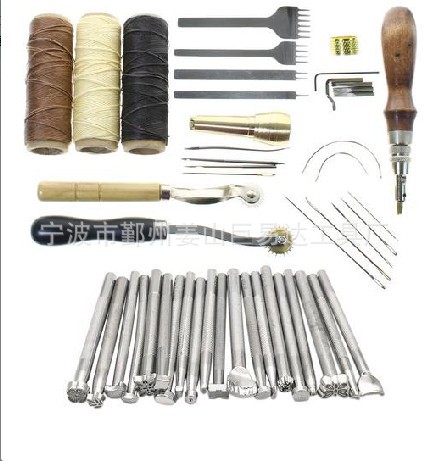 DIY皮革印花工具48件套