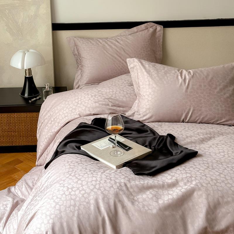 A1类00支长花绒棉全棉提床上四套件纯棉贡缎床单被套轻MYYYX898奢