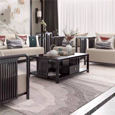 新中式13677木户沙发组轻奢简约现代中式合全套客厅实家具小型样