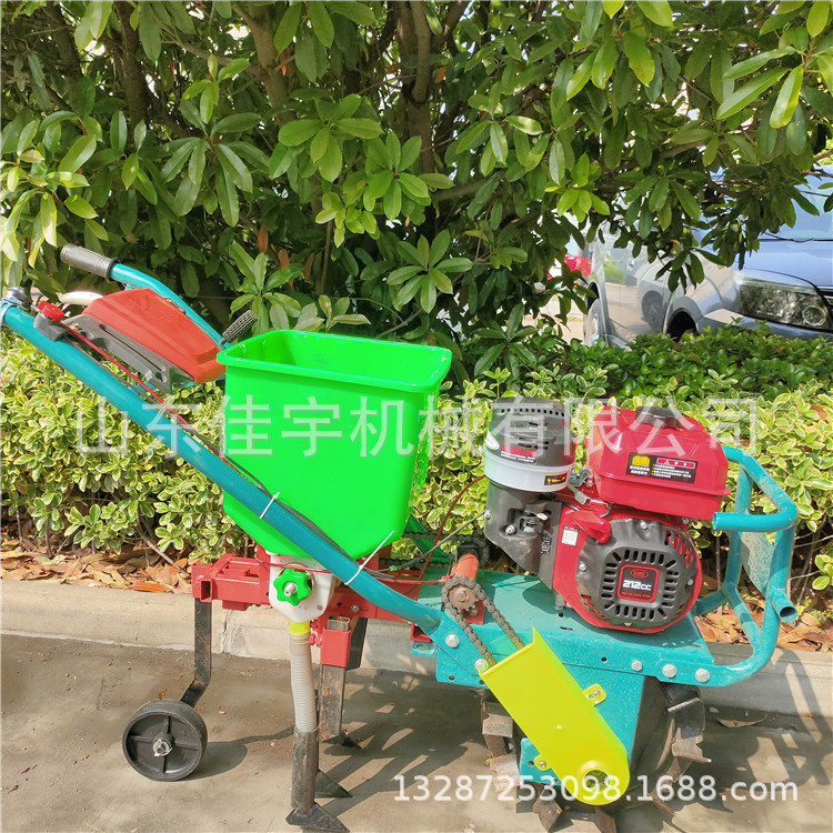独轮手推汽油玉米精播追肥机