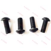 m6m209高强度半圆头内六无品牌 角螺丝发黑11.级ISO7380螺钉GB070