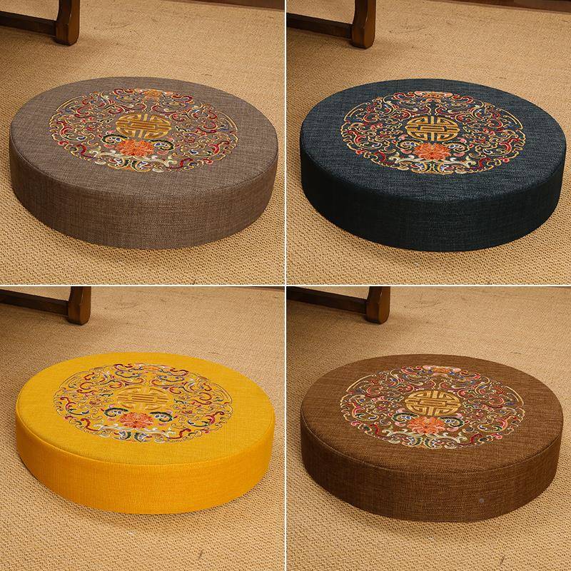 9WR拜佛垫O形跪拜垫道家佛家打坐禅修坐垫跪拜子F77M8567家用圆垫