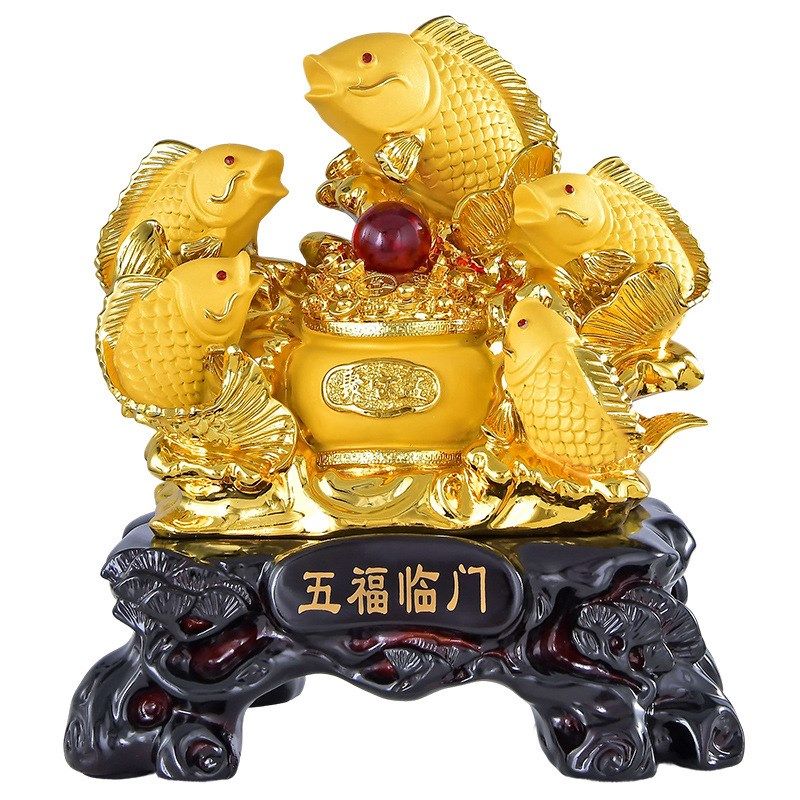 金龙鱼摆件招财客厅玄关开业礼品家居客厅书房装饰品饭店店铺摆设,特色手工艺,其他特色工艺品,淘宝优惠券,粉丝福利购,淘宝优惠卷