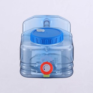 矮扁方形户外自驾游带龙头储水桶茶具储水桶纯净矿泉装 水桶饮水桶