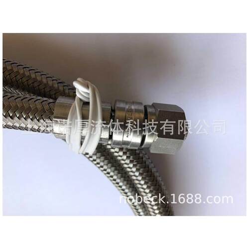 SwagelokPTFE衬里, 不锈钢编织软管组件, 3/8 in.SS-TH6TA6TA6-60