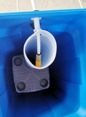 RO反渗透设备软水器再生盐配套溶盐箱60L/100L塑料PE方形蓝色盐箱