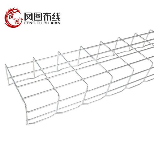 凤图布线 200*100mm电镀锌网格桥架 波浪式金属 开放式桥架