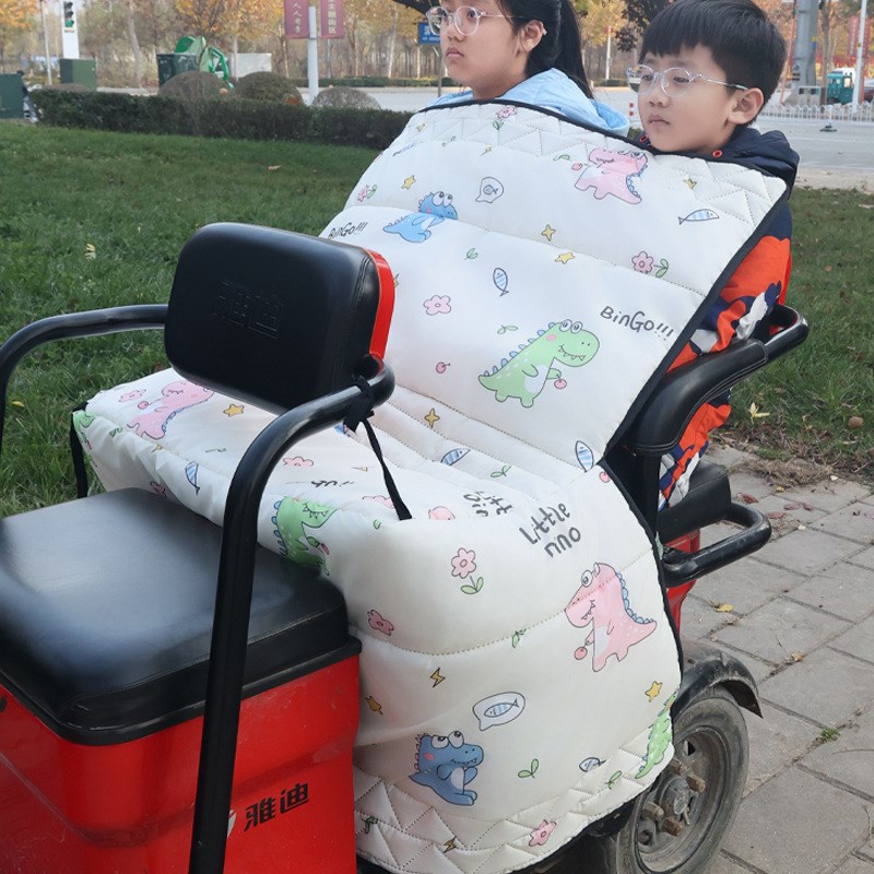 新款电动三轮车后座双人款挡风被冬季加绒加厚防风罩加大防寒防水
