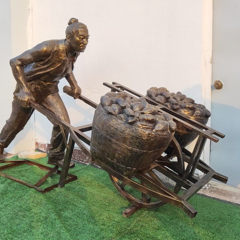 现货玻璃钢雕民俗农民劳作人物雕塑仿真古代劳动人民农耕文化雕塑,基础建材,砂岩雕刻,淘宝优惠券,粉丝福利购,淘宝优惠卷