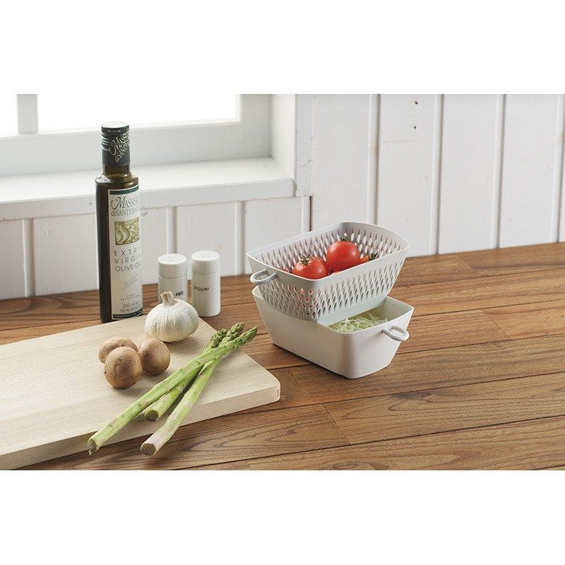 双层沥水篮客厅水果盆家用篮子带盖可微波厨房加厚塑料洗菜沥水筐,家装主材,沥水篮,淘宝优惠券,粉丝福利购,淘宝优惠卷