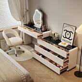 022IWP5新款 梳台卧妆室现代简约实木超窄30轻cm化妆台斗柜一体奢