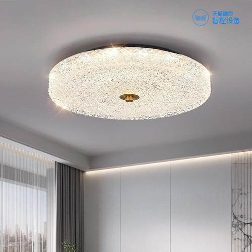 眼轻奢led吸顶灯卧室书灯现代简约浪漫房温864馨主卧形房间圆灯护